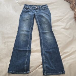 Wrangler Women's Flare Jeans in Deep Blue